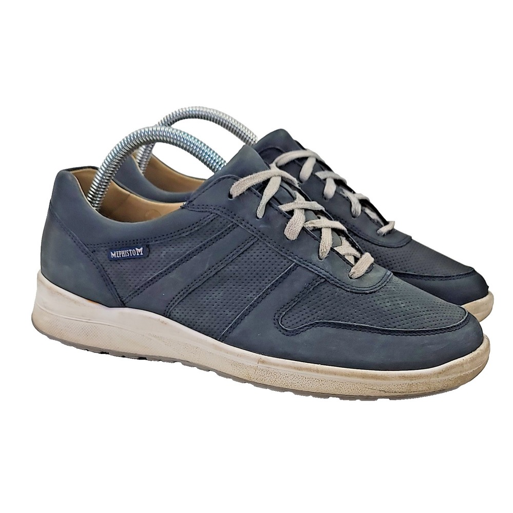 Mephisto Rebeca Perf Runoff Blue Leather Shoes 8.5 M Women's Air-Jet Comfort‎